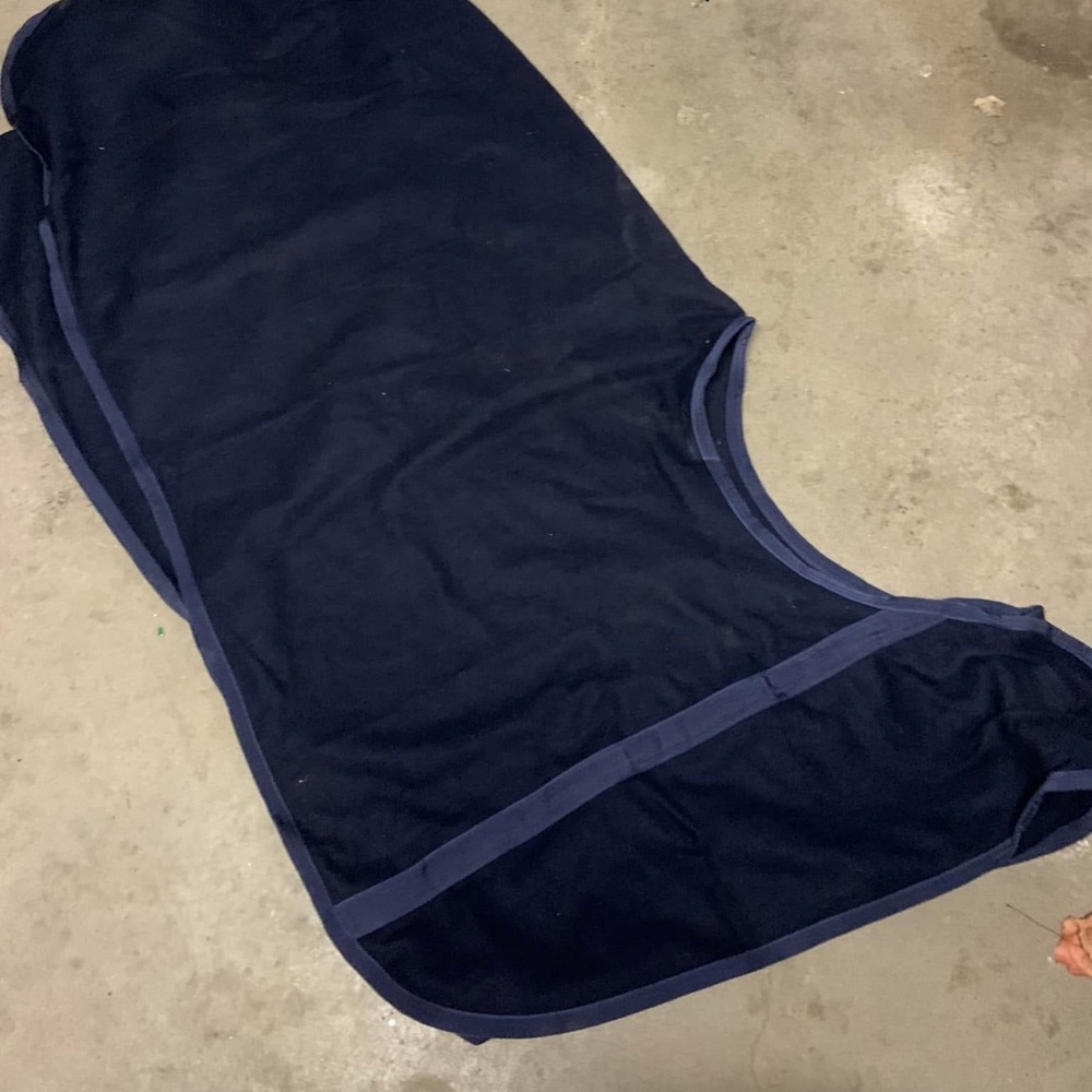 Navy Blue Wool Blend  1/4 Sheet